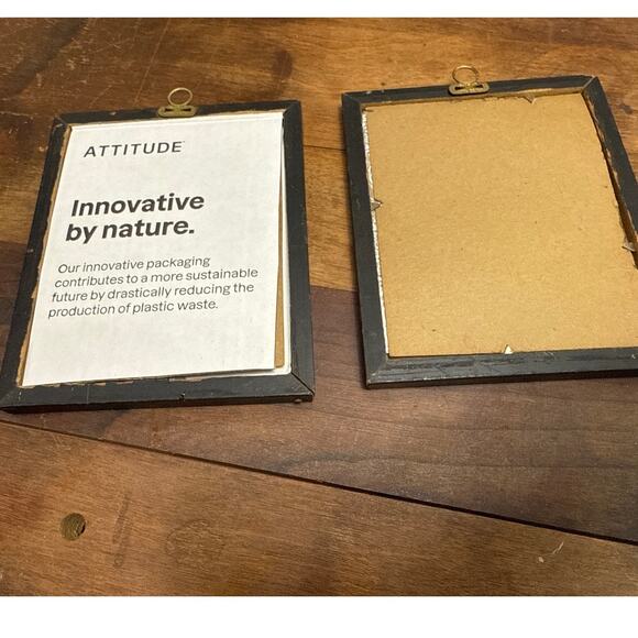 Deltex Reverse Painted Pair of Vintage Glass Pictures Winter Scene Silhouettes - Picture 13 of 14